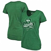 Women's Jacksonville Jaguars Pro Line by Fanatics Branded St. Patrick's Day Paddy's Pride Tri Blend T-Shirt Green,baseball caps,new era cap wholesale,wholesale hats